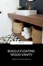 How to DIY Your Own Floating Vanity Floating bathroom vanities