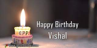 happy birthday vishal candle fire