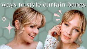 all the ways to style curtain bangs