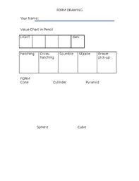 Pencil Value Chart And Forms