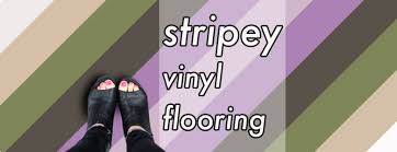 Striped Vinyl Flooring Classic Lines