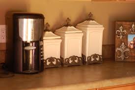Awesome Fleur De Li Kitchen Canister Set To Store Food