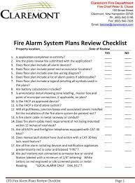 fire alarm system plans review