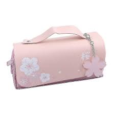 kawaii cherry blossom pencil bag pink
