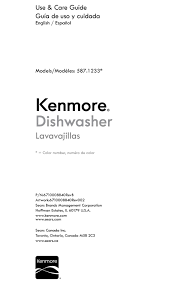 Kenmore smart dishwashers blast dishes from every angle, reaching all corners (quietly). Kenmore 587 1233 Series Use Care Manual Pdf Download Manualslib