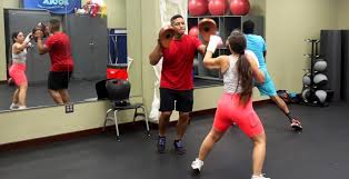 group fitness cl combines boxing and