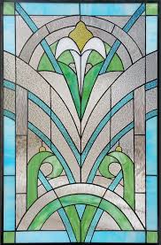 Art Deco Nouveau Stained Glass Windows