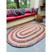 fiesta oval rug braided hand woven