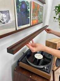 Record Player On Floating Shelf