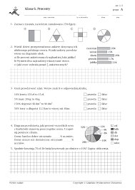 Klasa 6. Procenty PRACA KLASOWA - Pobierz pdf z Docer.pl