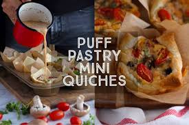 how to make puff pastry mini quiches