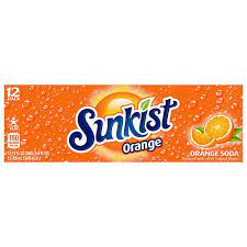 sunkist orange soda 12 oz cans