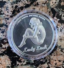 Lady Luck Sexy .999 Silver Round 1Troy Oz w/Capsule | eBay