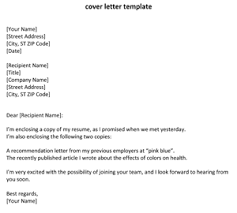 business letter format cover letter   pacq co LiveCareer