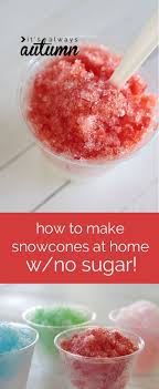 how to make easy sugar free snow cones