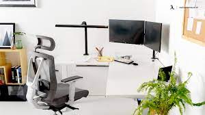 l shaped desk office layout ideas