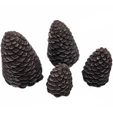 Pine Cone Set For Gas Fireplace