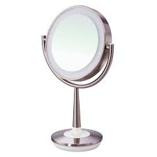 brookstone cordless illuminated mirror