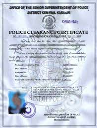 police clearance certificate complete