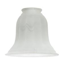 white bell glass shade 2 1 4 inch