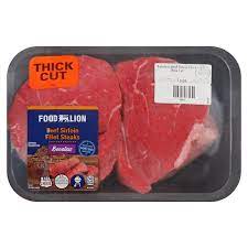 cut beef sirloin fillet steaks
