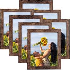 8x10 picture frame set of 7 rustic mdf