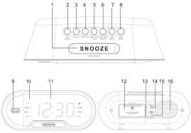 Jensen Dual Alarm Clock Radio Jcr 298