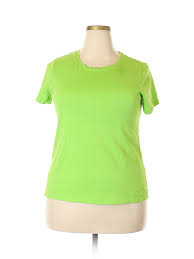 Details About Faded Glory Women Green Short Sleeve T Shirt 2 X Plus