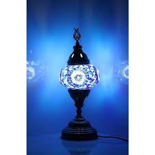 Circle Mosaic Glass Table Lamp