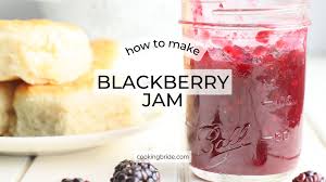 three ing blackberry jam with