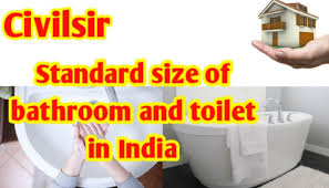 Standard Size Of Bathroom And Toilet In