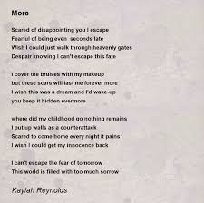 more more poem by kaylah reynolds