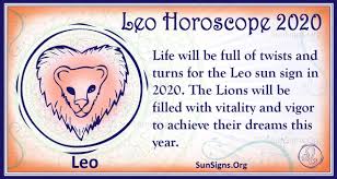 Leo Horoscope 2020 Get Your Predictions Now Sunsigns Org