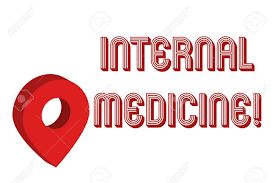 Writing Note Showing Internal Medicine Business Concept For