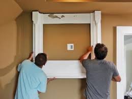 how to build a tv wall mount frame