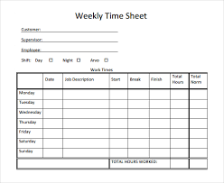 Employee Weekly Time Sheets Under Fontanacountryinn Com
