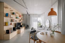small loft apartment utilizes box in a
