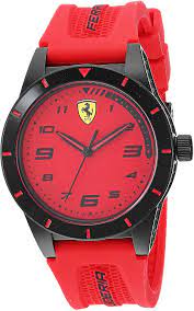 Acquire luxurious ferrari watch on alibaba.com at irresistible discounts. Amazon Com Ferrari Boy S Redrev Quartz Tr90 And Silicone Strap Casual Watch Color Red Model 860008 Watches