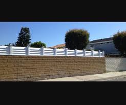 Block Wall Fence Toppers Patio Fence