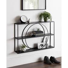 black decorative wall shelf 216514