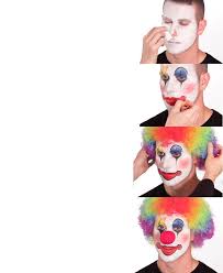 putting on clown makeup template 2