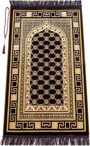 luxury velvet muslim prayer rug with