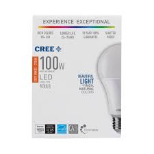 Cree 100w Equivalent Soft White 2700k A21 Dimmable Exceptional Light Quality Led Light Bulb Walmart Com Walmart Com