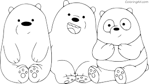Download files and build them with your 3d printer, laser cutter, or cnc. We Bare Bears Kids Coloring Page Coloringall