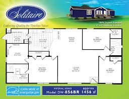 1400 Square Foot Double Wide Floorplan