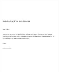 wedding thank you note 4 exles