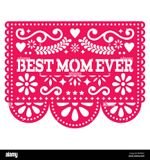 Best Mom Ever vector greeting card ...