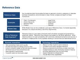 Credit Suisse Multi Domain Enterprise Reference Data