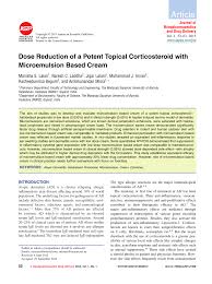 Pdf Dose Reduction Of A Potent Topical Corticosteroid With