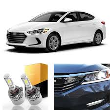 Details About White Led 9005 Hb3 Low Beam Headlight Bulbs For 2017 2018 Hyundai Elantra Us